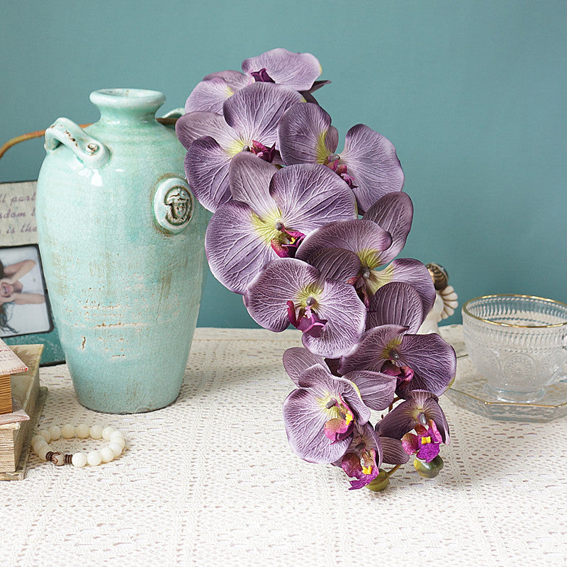 37 Inch Phalaenopsis Orchid Artificial Flowers Bulk Long Stem Vintage Fall Wedding Centerpiece Crafts