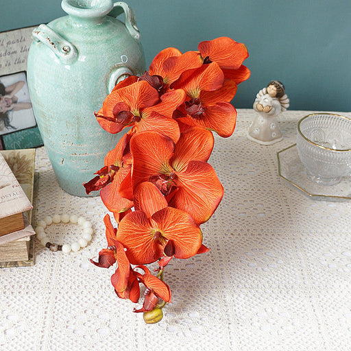 37 Inch Phalaenopsis Orchid Artificial Flowers Bulk Long Stem Vintage Fall Wedding Centerpiece Crafts