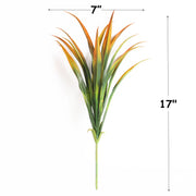 8 Pcs Artificial Tall Grass Plants UV Resistant Outdoor Bushes Tropical Flowers for Patio Porch Planters