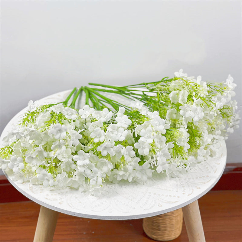 13 Inch Oxalis Bush Artificial Plants 8 Bundles UV Resistant Outdoor Wild Flowers