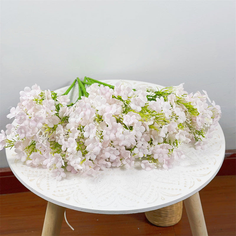 13 Inch Oxalis Bush Artificial Plants 8 Bundles UV Resistant Outdoor Wild Flowers