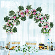 90 Pcs Artificial Palm Monstera Leaves Bulk Pack for Party DIY Decorations