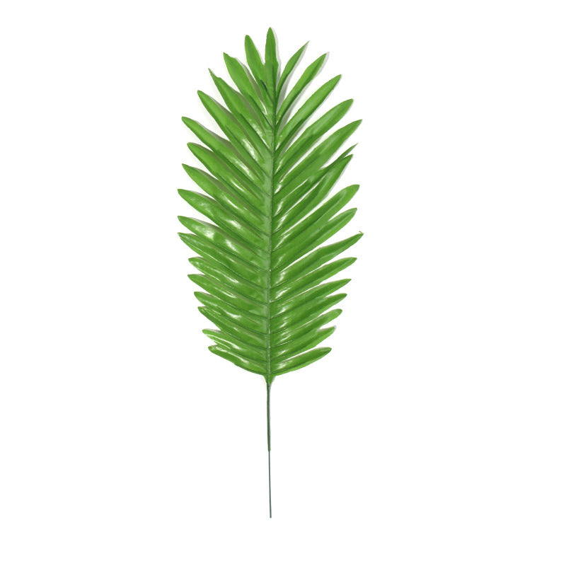 18 Inch Artificial Palm Leaves 10 Pcs Faux Palm Fronds Tropical Greenery Plants Bulk