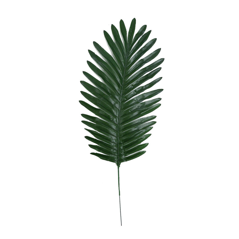 18 Inch Artificial Palm Leaves 10 Pcs Faux Palm Fronds Tropical Greenery Plants Bulk