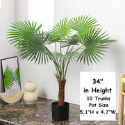 Artificial Palm Tree 6 Ft Bulk Indoor Outdoor Home Decor UV Resistant
