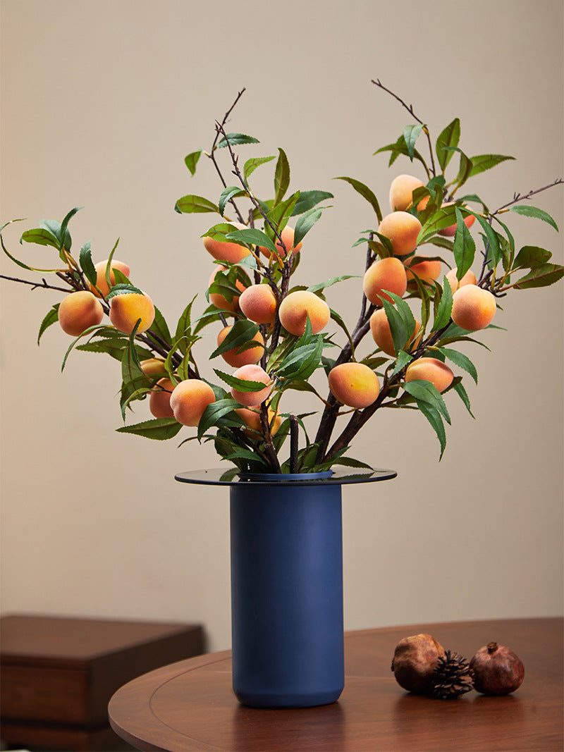 38 Inch Extra Long Peach Artificial Fruit Stems Bulk Quantity