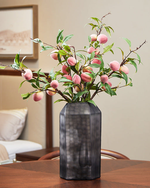 38 Inch Extra Long Peach Artificial Fruit Stems Bulk Quantity