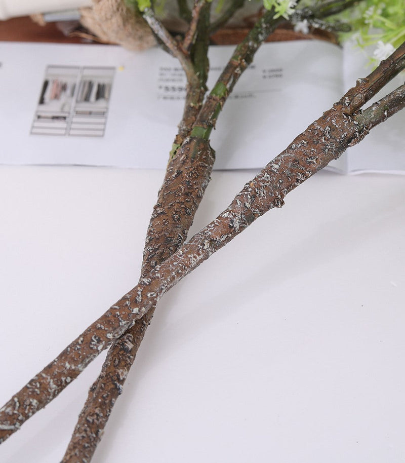 25 Inch Artificial Pear Blossom Meadowsweet Elderflower Spray – Bulk 1 Pc Silk Flower Stem