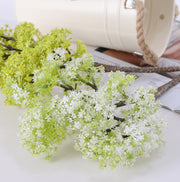 25 Inch Artificial Pear Blossom Meadowsweet Elderflower Spray – Bulk 1 Pc Silk Flower Stem