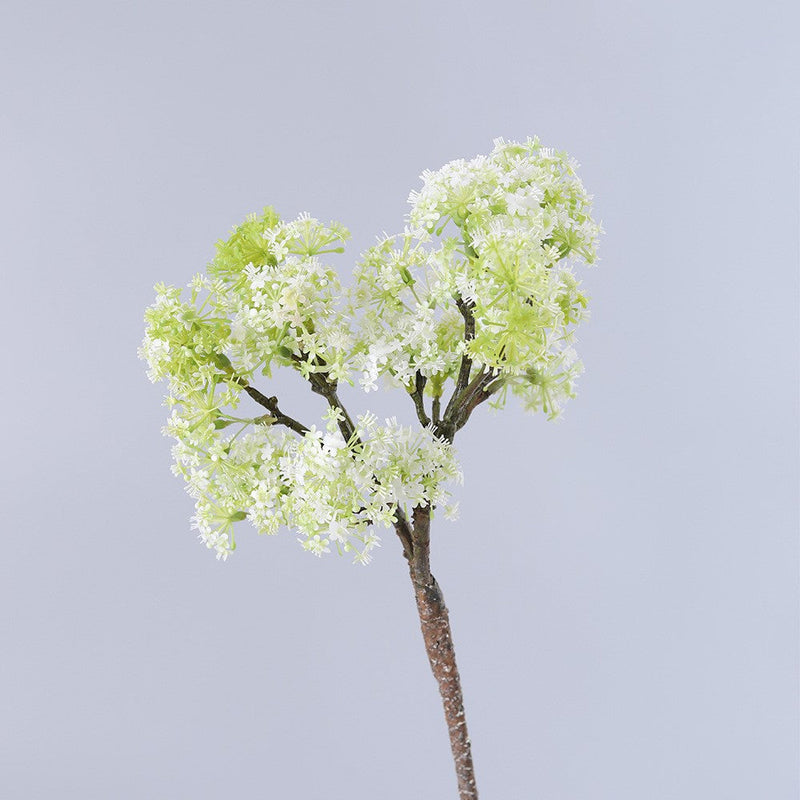 25 Inch Artificial Pear Blossom Meadowsweet Elderflower Spray – Bulk 1 Pc Silk Flower Stem