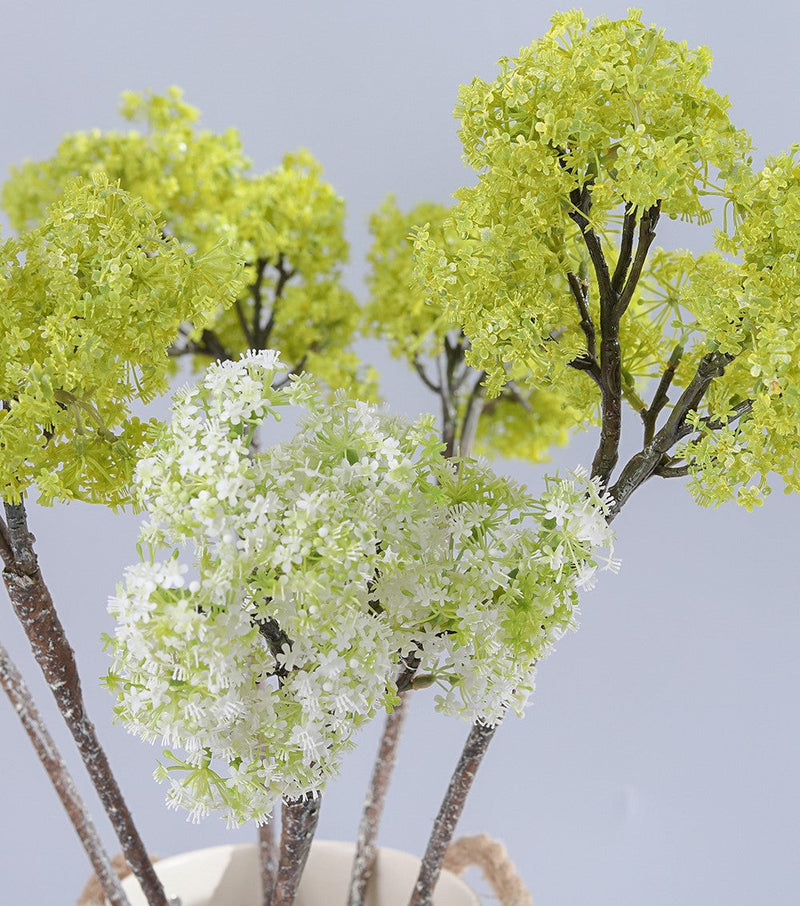 25 Inch Artificial Pear Blossom Meadowsweet Elderflower Spray – Bulk 1 Pc Silk Flower Stem