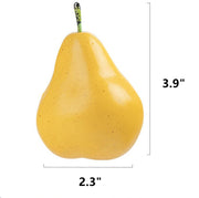 Artificial Weighted Pear Fruit Simulation Bulk Set Realistic Decorative Artificial Fruits