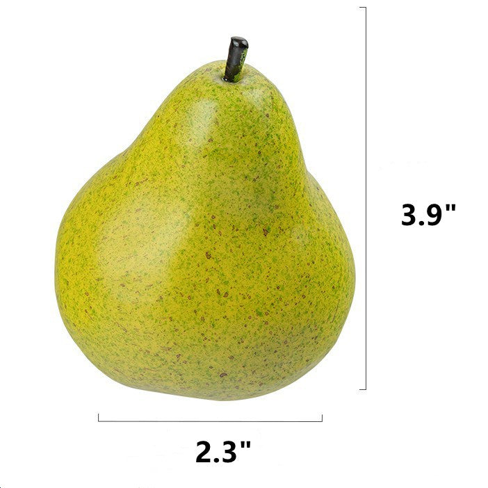Artificial Weighted Pear Fruit Simulation Bulk Set Realistic Decorative Artificial Fruits