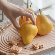 Artificial Weighted Pear Fruit Simulation Bulk Set Realistic Decorative Artificial Fruits