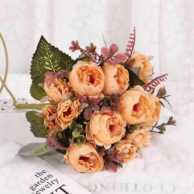 11 Inch Small Artificial Silk Peony Bush, Bulk Floral Arrangements, Wholesale Quantity