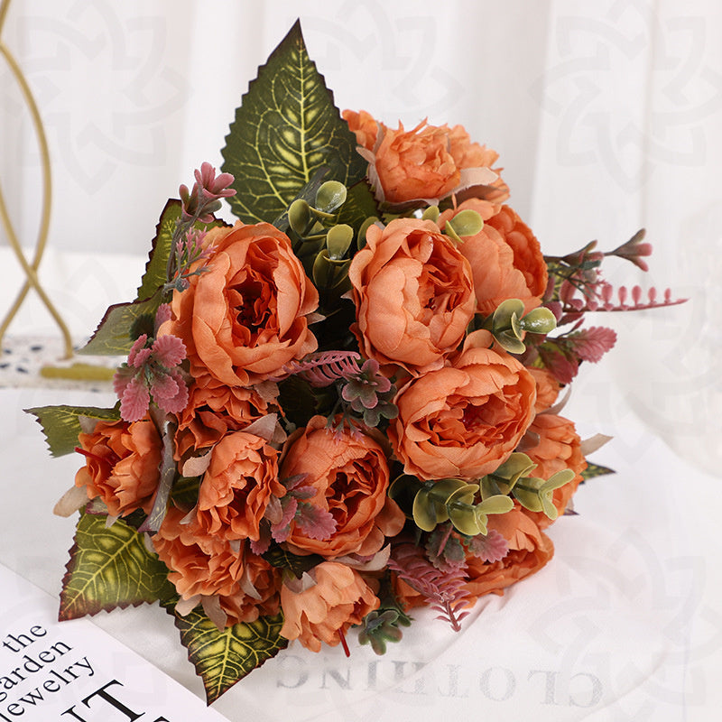 11 Inch Small Artificial Silk Peony Bush, Bulk Floral Arrangements, Wholesale Quantity