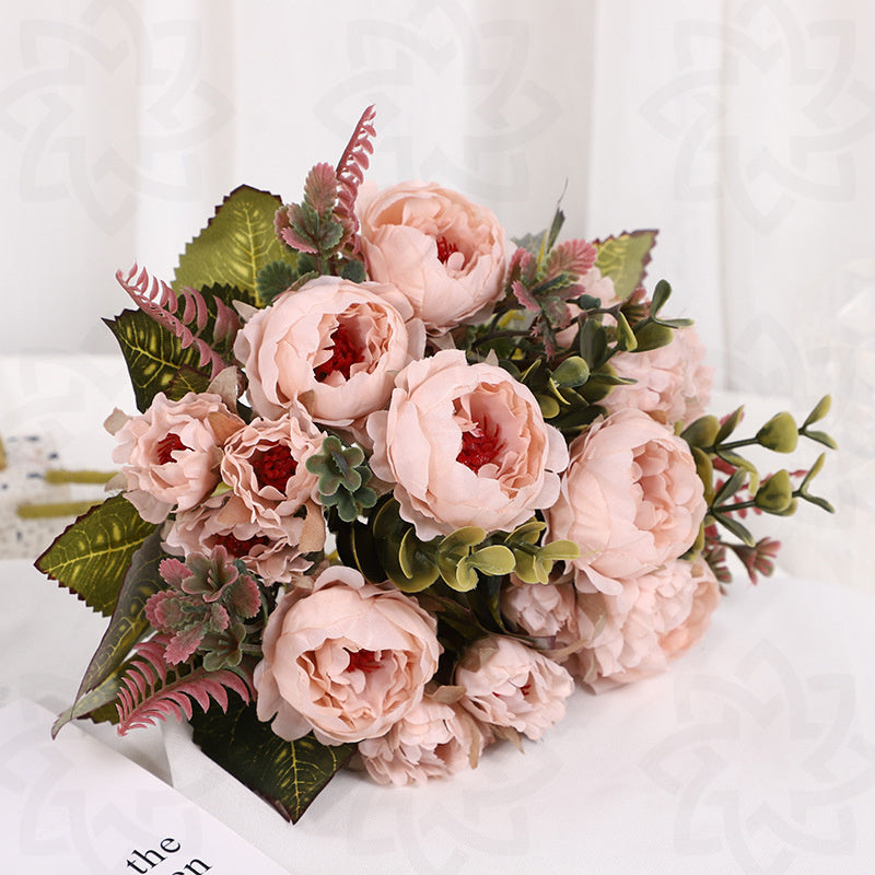 11 Inch Small Artificial Silk Peony Bush, Bulk Floral Arrangements, Wholesale Quantity