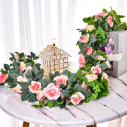 3 Pcs Artificial Peony Garland Greenery Floral Decoration Silk Flowers