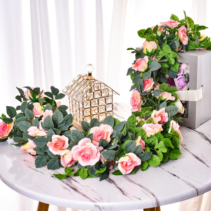 3 Pcs Artificial Peony Garland Greenery Floral Decoration Silk Flowers