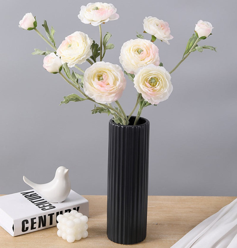 25 Inch Persian Ranunculus Artificial Flowers 10 Stems Fall Decor Silk Bulk