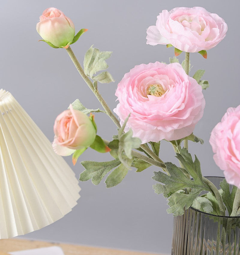 25 Inch Persian Ranunculus Artificial Flowers 10 Stems Fall Decor Silk Bulk