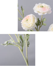 25 Inch Persian Ranunculus Artificial Flowers 10 Stems Fall Decor Silk Bulk