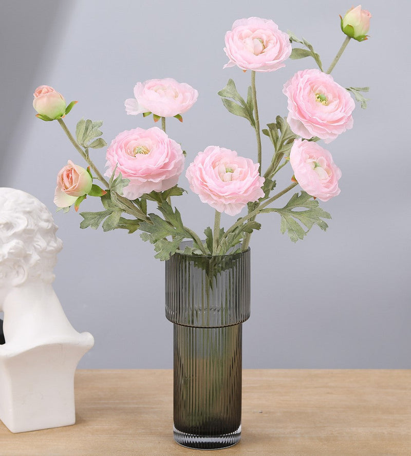 25 Inch Persian Ranunculus Artificial Flowers 10 Stems Fall Decor Silk Bulk