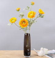 25 Inch Persian Ranunculus Artificial Flowers 10 Stems Fall Decor Silk Bulk