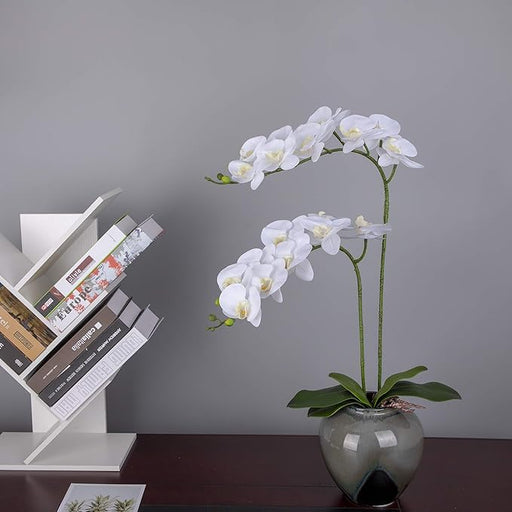 38 Inch Artificial Phalaenopsis Orchid Stems 10 Pcs Real Touch Silk Flowers for Table Centerpieces