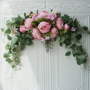 Artificial Peony Flowers Bulk 50 Pcs Rustic Wedding Arch Floral Swag for Door Lintel Table Centerpieces