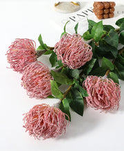 30 Inch Leucospermum Cordifolium Pincushion Protea Stems, 10 Pcs Artificial Flowers