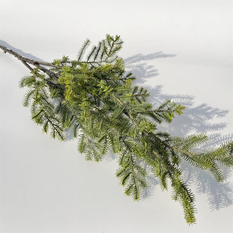 Artificial Cedar Branches 6 Stems 18 Inch Real Touch Christmas Greenery