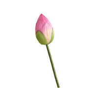 Lotus Lily Artificial Flower Stems with Leaf and Seedpod, Real Touch, Bulk Wholesale Quantity