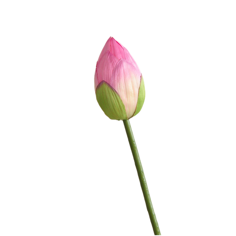 Lotus Lily Artificial Flower Stems with Leaf and Seedpod, Real Touch, Bulk Wholesale Quantity