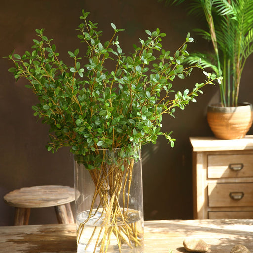 41 Inch Artificial Greenery Branches Bulk Pack – Realistic Silk Leaves, Greenery Stems for Home Decor
