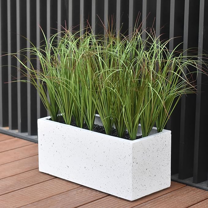 10 Pcs Large Artificial Onion Grass Plants 12 Inch Greenery Shrubs for Indoor and Outdoor Decor