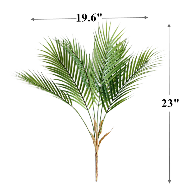 23 Inch Real Touch Artificial Fern Bush, UV Resistant Outdoor Plant, Bulk Quantity