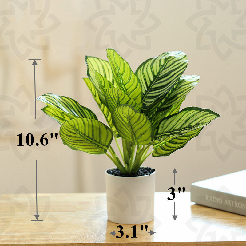 Artificial Bonsai Plants 6 Pcs Greenery in Pot Indoor Home Party Decoration
