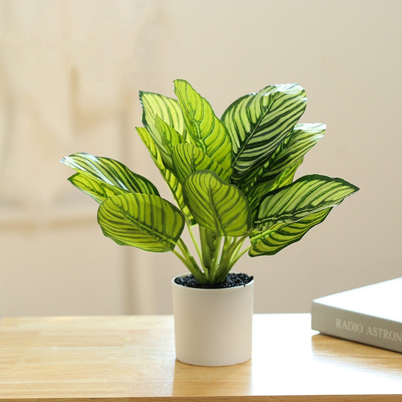 Artificial Bonsai Plants 6 Pcs Greenery in Pot Indoor Home Party Decoration