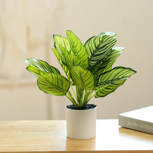 Artificial Bonsai Plants 6 Pcs Greenery in Pot Indoor Home Party Decoration