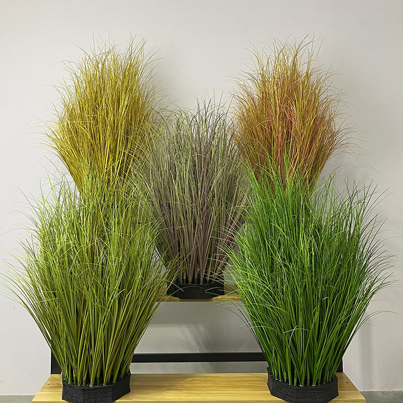 10 Pcs Large Artificial Onion Grass Plants 12 Inch Greenery Shrubs for Indoor and Outdoor Decor
