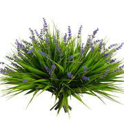 24 Inch 24 Pcs Mixed Color Artificial Monkey Grass Bushes UV Resistant Outdoor Plants