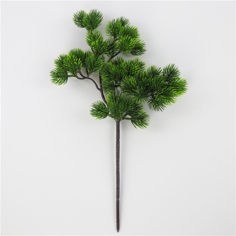 Artificial Pine Plant 16 Inch Single Stem Silk Green