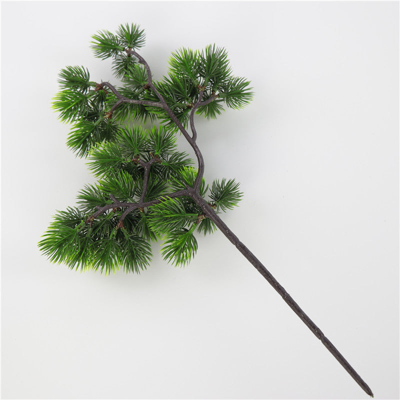 Artificial Pine Plant 16 Inch Single Stem Silk Green