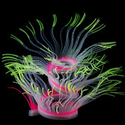 Artificial Aquarium Plants 10 Pcs Glow Sea Anemones Decorations for Fish Tank