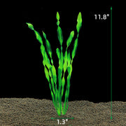 3 Pcs Artificial Aquarium Plants Water Weeds Ornament Bulk Decorative Green Plastic