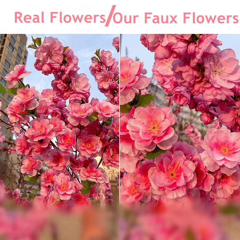 10 Pcs Faux Plum Blossom Branches Stems, Artificial Spring Flowers, 12 Inch