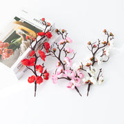 11 Inch Artificial Plum Blossom Twig Pick 10 Pcs Silk Flower Stems Bulk Wholesale