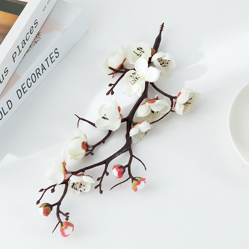 11 Inch Artificial Plum Blossom Twig Pick 10 Pcs Silk Flower Stems Bulk Wholesale