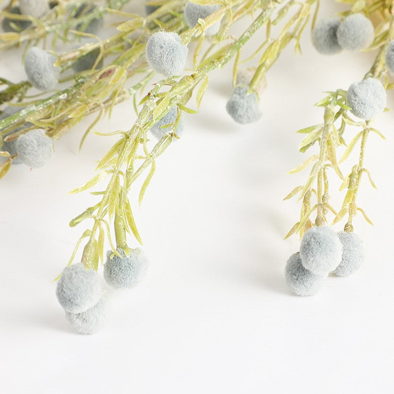 Artificial Pom Pom Billy Buttons Stems 10 Pcs 35 Inch Coral Silk Flower Spray Bulk